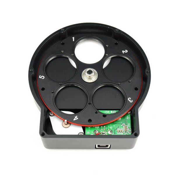 ZWO 5-Position Mini Electronic Filter Wheel for 1.25"