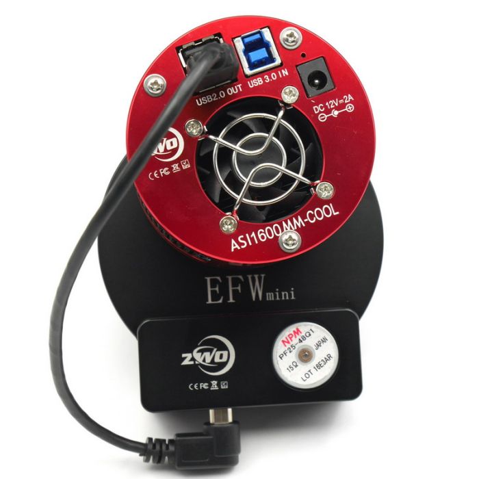 ZWO 5-Position Mini Electronic Filter Wheel for 1.25"