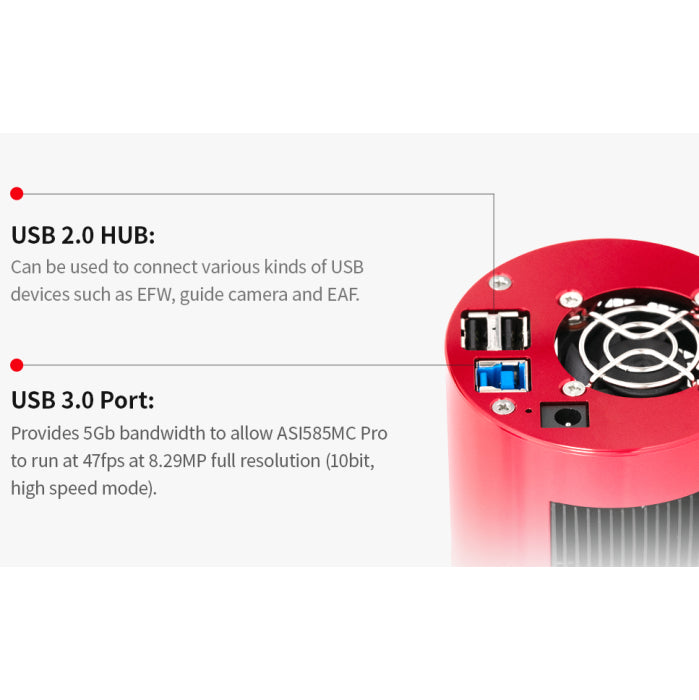 ZWO ASI585MC Pro USB3 Cooled Color Camera