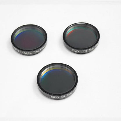ZWO 1.25" Narrowband Filter Set - Ha, OIII, SII
