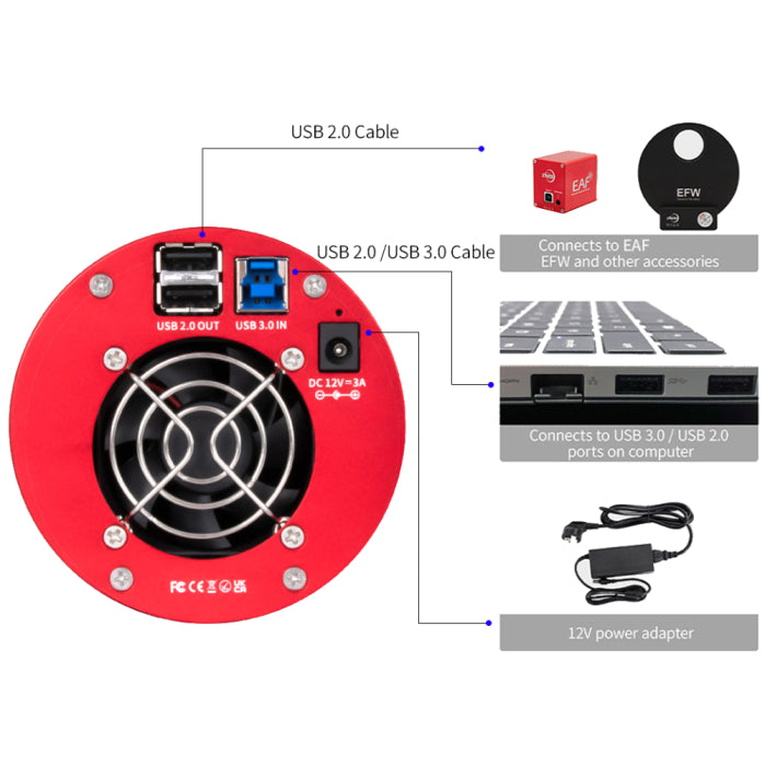 ZWO ASI585MC Pro USB3 Cooled Color Camera