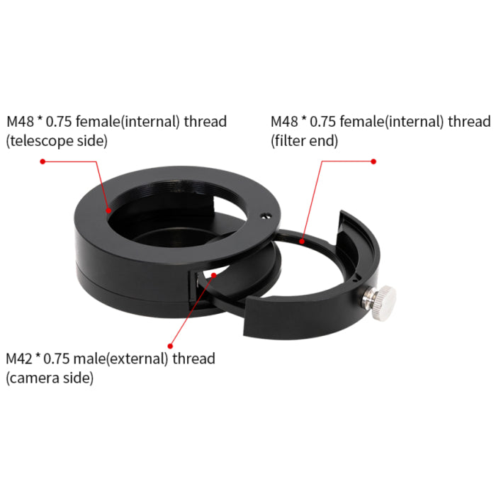 ZWO Gen 2 M42 x 0.75 Filter Drawer for 2" Filters